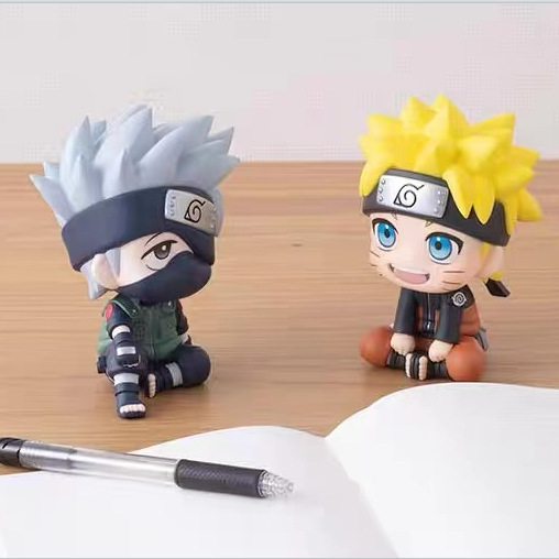 NARUTO ナルト Qバージョン 座り姿勢 ナルト カカシ サスケ イタチ 車の装飾品 二次元アニメモデル|undefined