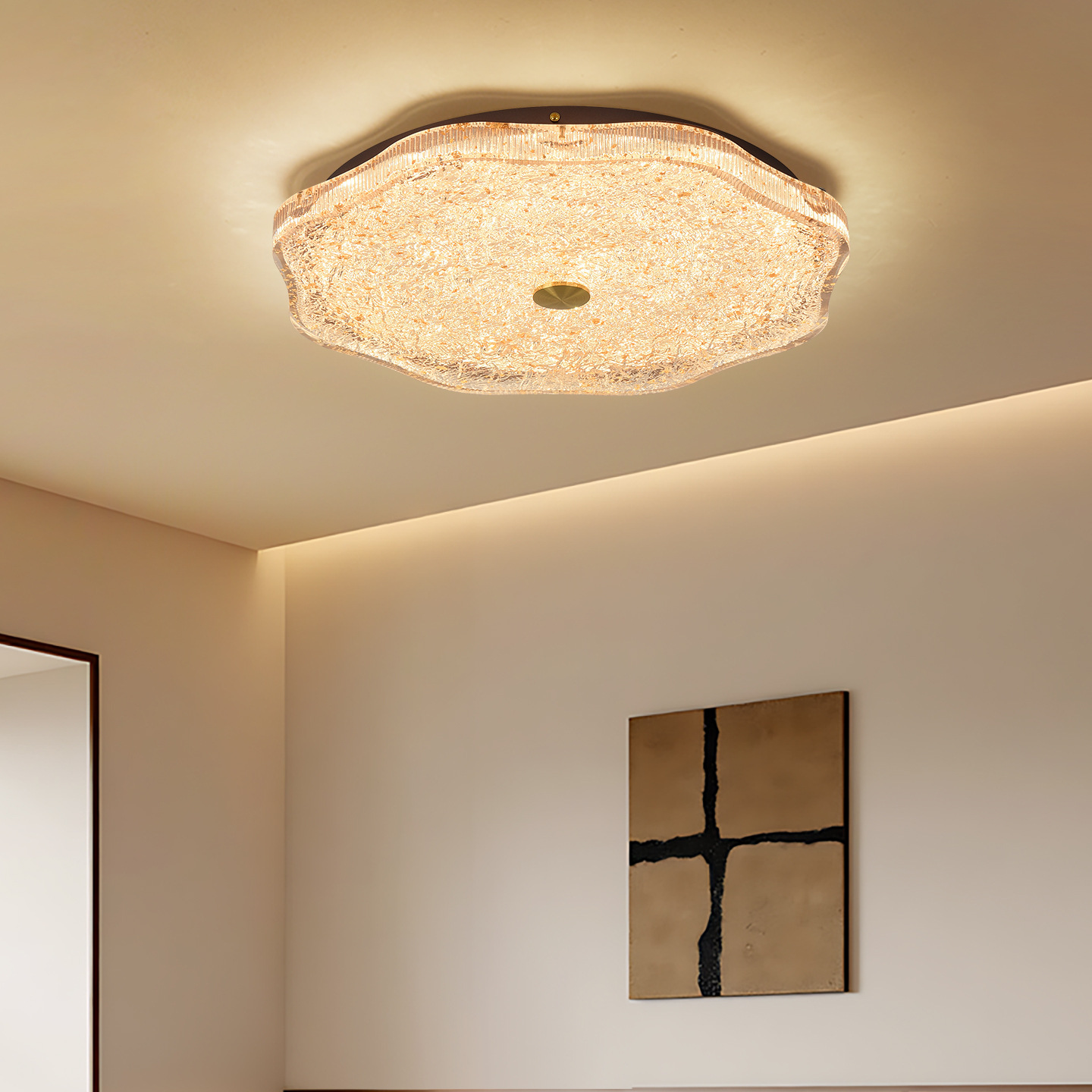Lámpara de techo del dormitorio italiano minimalista 2026 nuevo estilo moderno simple ligero lujoso sensación de lujo de lujo superior lámpara de la habitación principal 413L