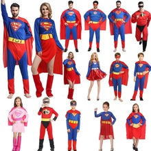 萬聖節cosDC漫畫英雄超人服裝成人男正義聯盟Superman表演衣服