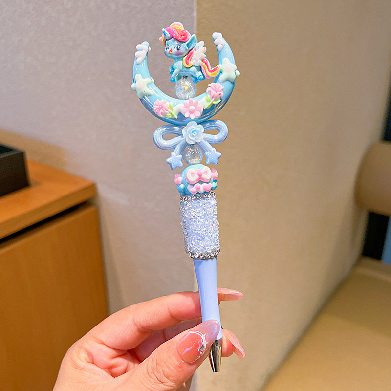 Pony Baoli bolígrafo giratorio para niños lindo bolígrafo de papelería de dibujos animados para estudiantes de escuela primaria