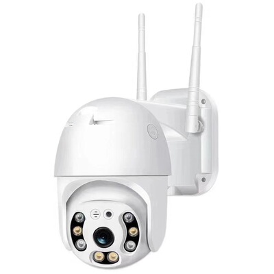 WIFI摄像头8灯 5MP1080 高速球型 双光彩色夜视Ptz监控无线摄像机