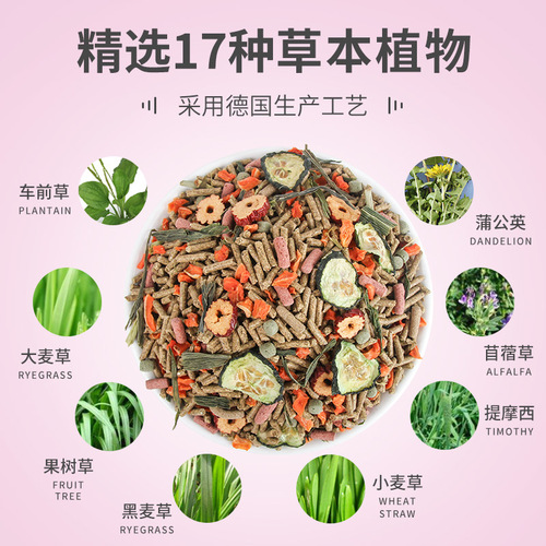 Chong Shang Tian Rabbit Food Rabbit Special Baby Rabbit Pet Food Lop Rabbit Food Dwarf Adult Rabbit Supplies 5 catties Rabbit Feed
