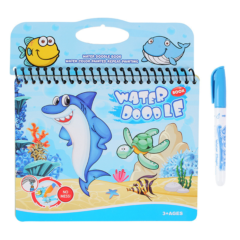 Libro Mágico de Pintura con Agua de Dibujos Animados para Niños de Papel Reutilizable image 14