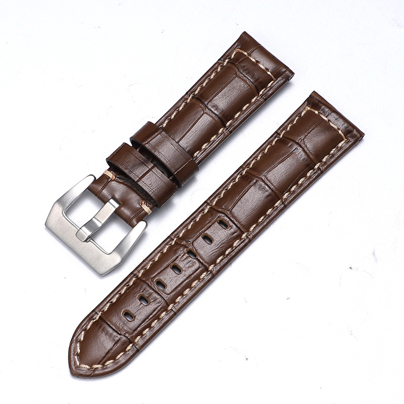 Aplicable iwatch correa de cuero genuino Apple correa de reloj applewatch8 Huawei GT3 Samsung S1 Pena Mar