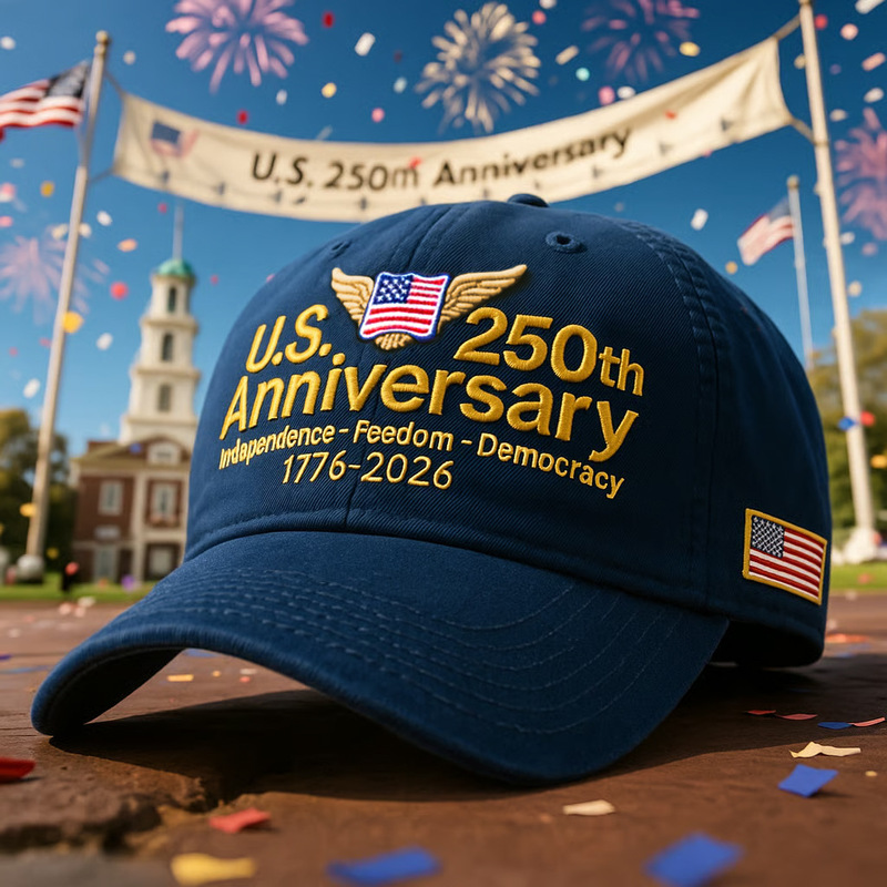 跨境新款美国独立日250周年复古纪念棒球帽|undefined