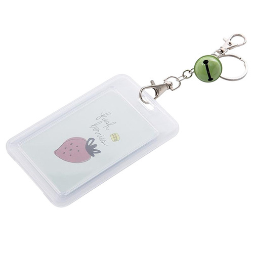 Bus card protector cute student meal card campus access band clip couple card holder keychain girl wholesale