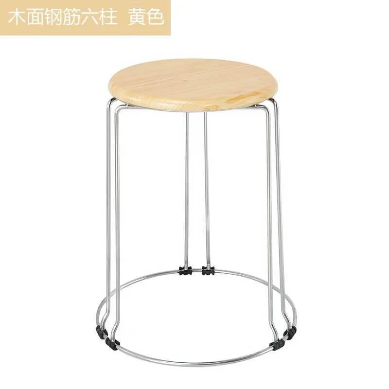 45cm 높은 6열 노란색 나뭇결 표면