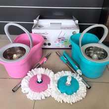 小蛮腰拖把手压式双驱动旋转拖把懒人免手洗霸州厂家生产出口外贸