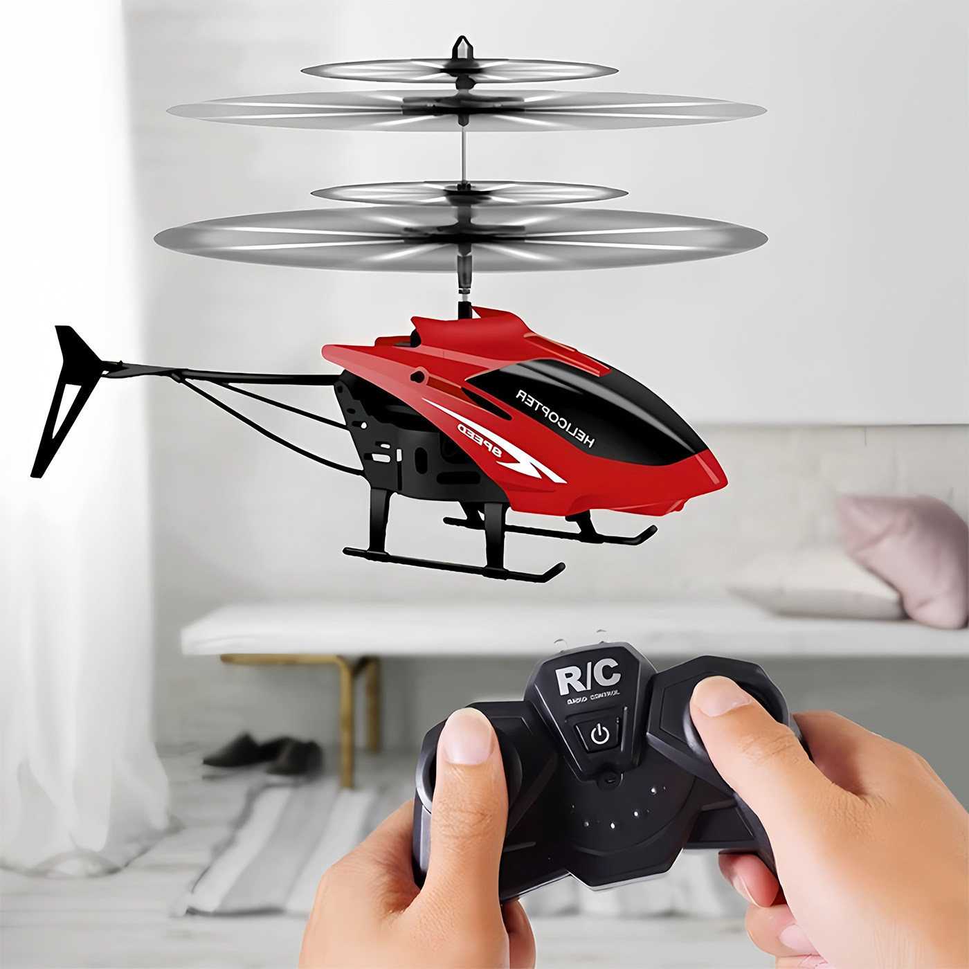 Remote control airplane helicopter children's small electric hand-controlled flying toy, crash-resistant drone, gift for boys