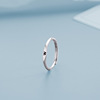 Fashionable trend ring with letters, simple and elegant design, Japanese and Korean, English
