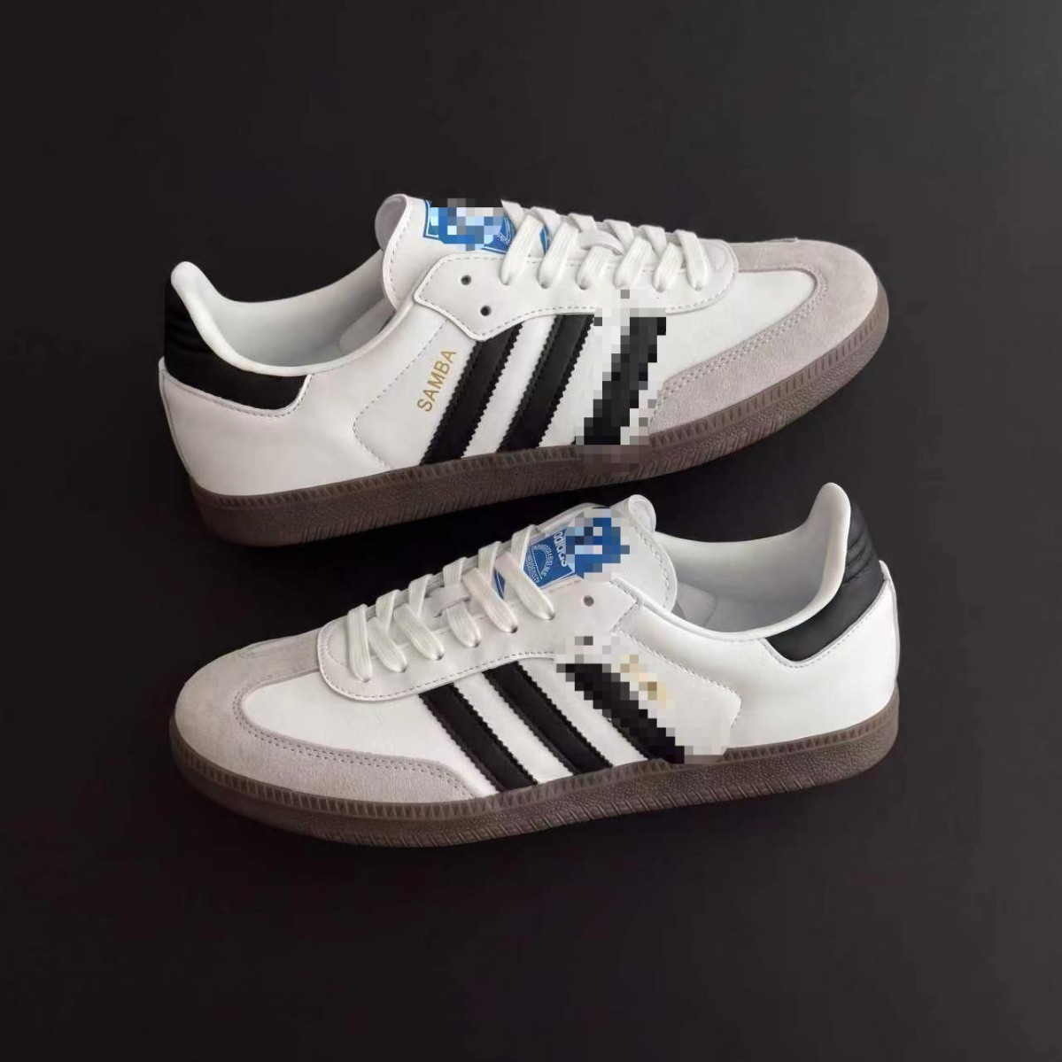 Official website Dingjin genuine leather summer Samba three-stripe German training shoes, men's and women's casual sports shoes, versatile white sneakers, board shoes