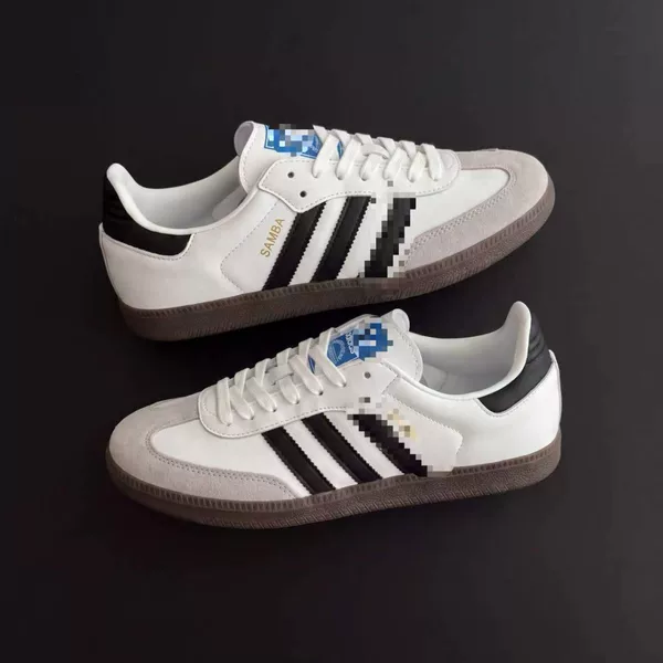 Official website Dingjin genuine leather summer Samba three-stripe German training shoes, men's and women's casual sports shoes, versatile white sneakers, board shoes