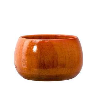 Red brown men's shaving razor soap bowl foam bowl Oak soap bowl old-fashioned shaving brush bowl shaving cream basin