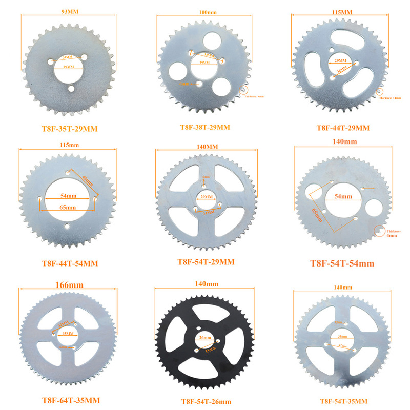 49Cc Mini Motorcycle Electric Gasoline Scooter T8F Gear 44 54 64 74 Tooth Chain Sprocket Chainring 49Cc Mini Motorcycle Electric Gasoline Scooter T8F Gear 44 54 64 74 Tooth Chain Sprocket Chainring