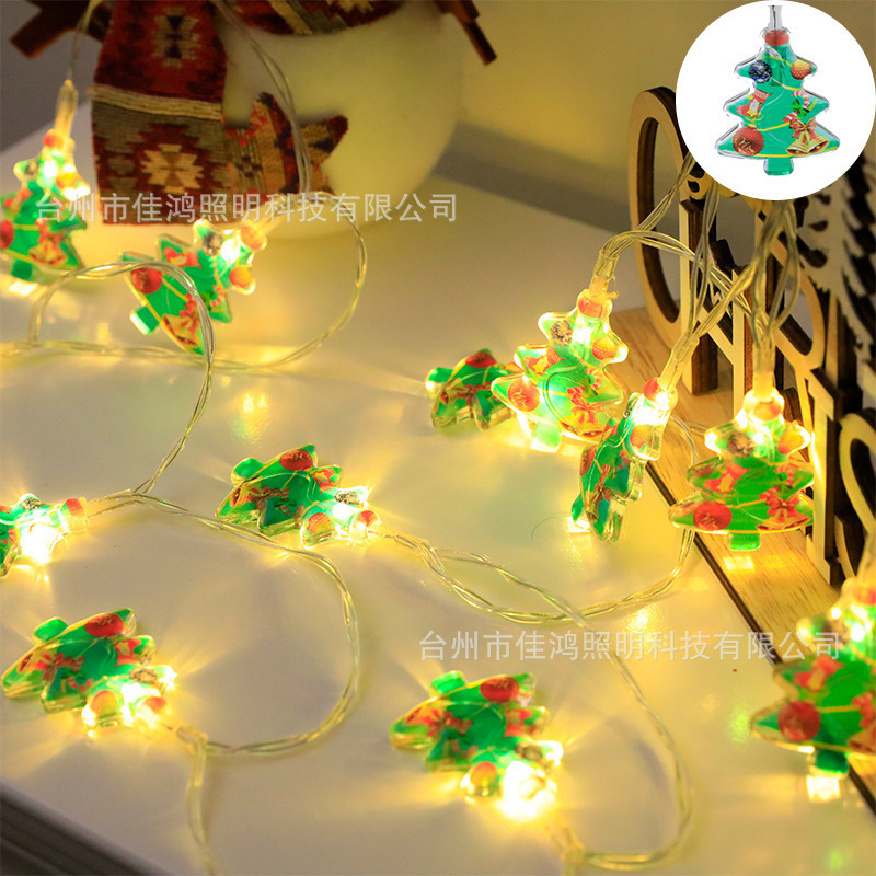 Luz LED de Navidad transfronteriza, decoración de ventana de cadena, tamaño colgante, estilo personalizable, gran cantidad de precio preferencial