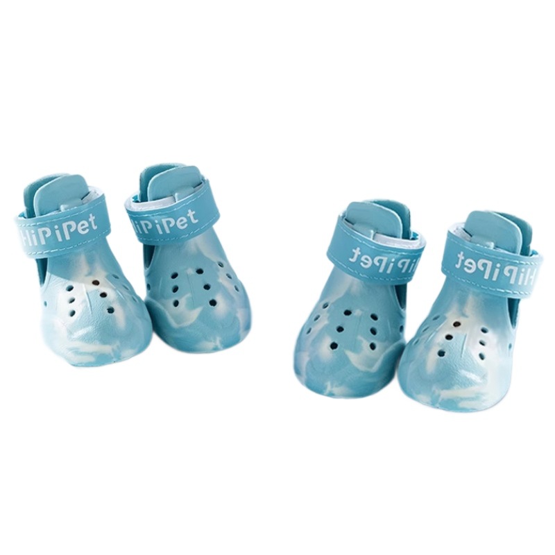 Zuecos luminosos de verano para perros, zapatos brillantes para mascotas, protectores de patas para perros pequeños y medianos, sandalias Teddy, zapatos transpirables para mascotas peludas.