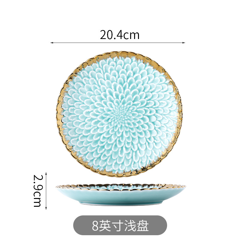 Placa verde de 8 pulgadas