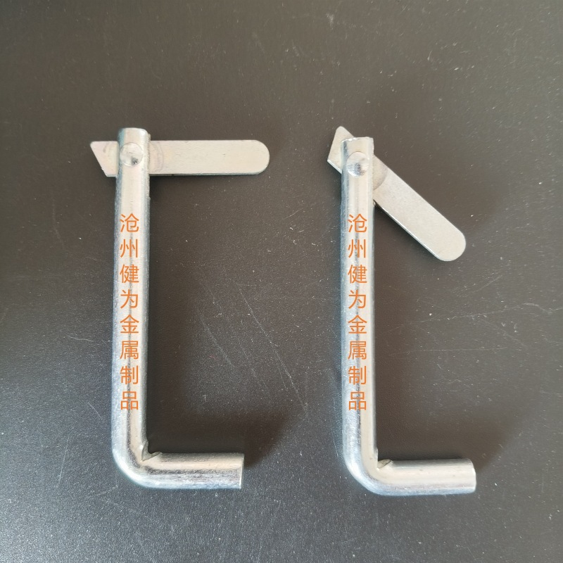 厂家供应脚手架拉杆镀锌锁销L型卡销7字销 固定销轴旋转