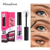 Трансграничный макияж MAXFINE шланг прозрачная тушь для ресниц оптом без логотипа водостойкая не Цветущая Внешняя торговля