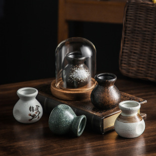 Japanese-style ceramic retro toothpick box toothpick holder jar household light luxury high-end storage box personalized creative hotel tableware