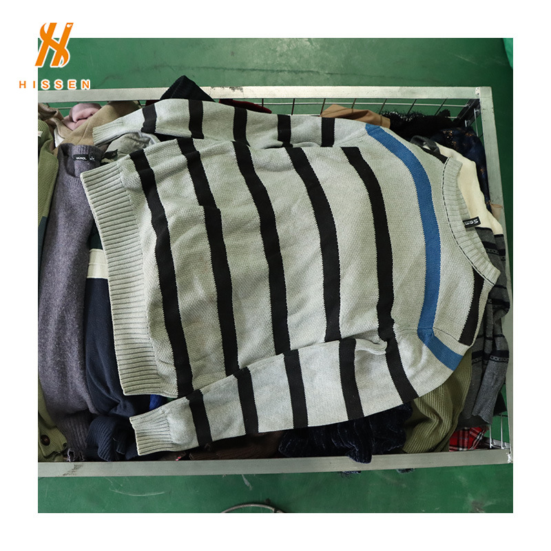 used sweater二手衣服旧衣男装针织毛衣打底羊毛衫出口所罗门群岛