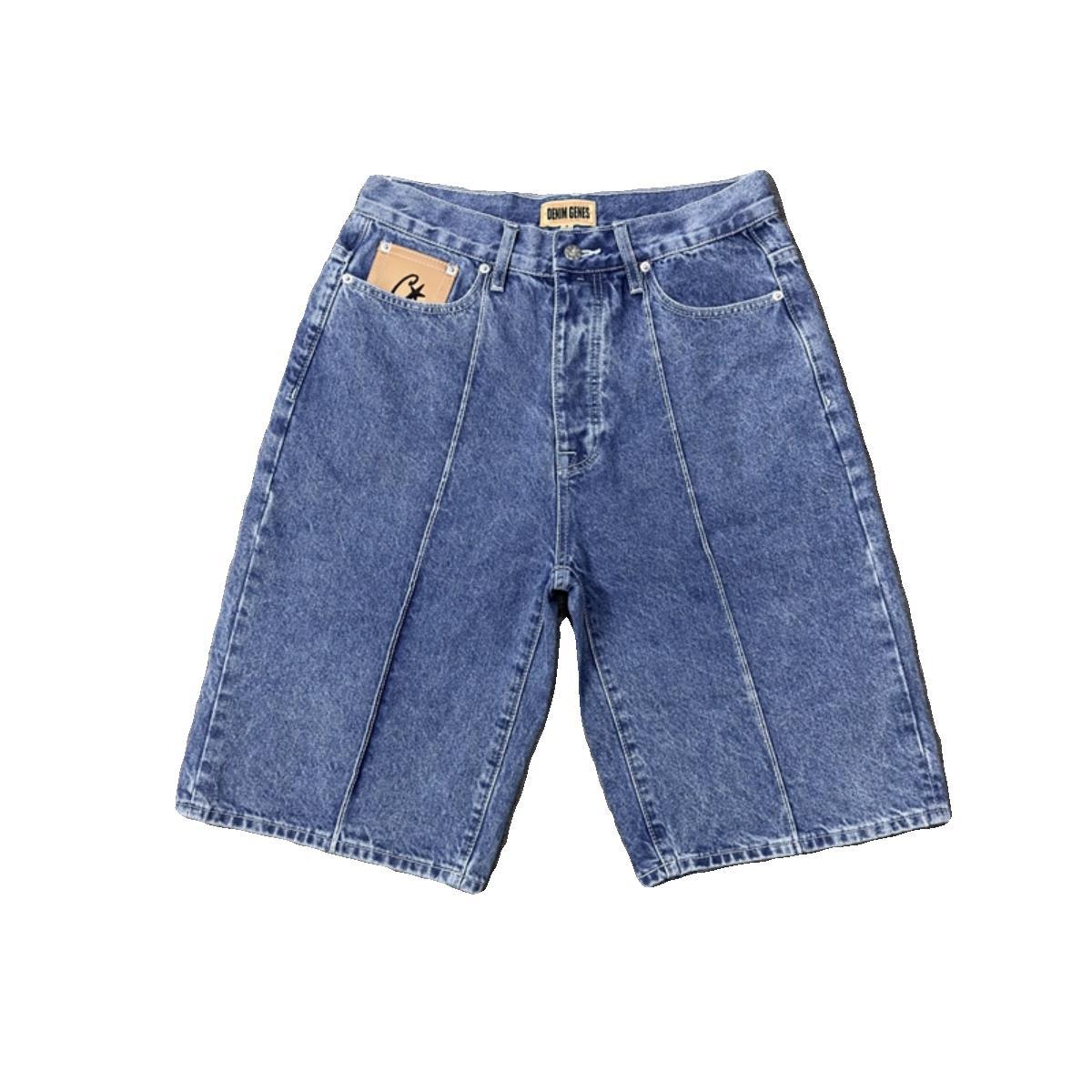 Corteiz Meichao Isla del Diablo traje casual High Street hombres y mujeres pareja de moda Denim chaqueta pantalones vaqueros