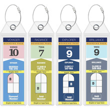 现货行李标签支架竖款透明密封防水证件卡套胸牌工作牌PVC