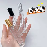 Квадратная бутылка 10ml дураков прозрачная бутылка спрей для портативного путешествия прижимной небольшой образец бутылки круглый с крышкой для распылителя оптом