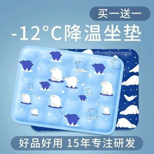 Ice Cushion Seat Cushion for Students in Summer, Cooling Buttocks with Water Injection, Cooling Water Bag, Summer Ice Bag, Car Water Cushion Artifact, Ice Pillow