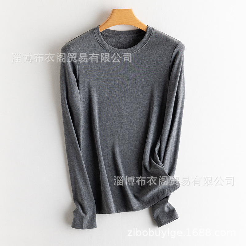 플라워 그레이 [라운드넥]