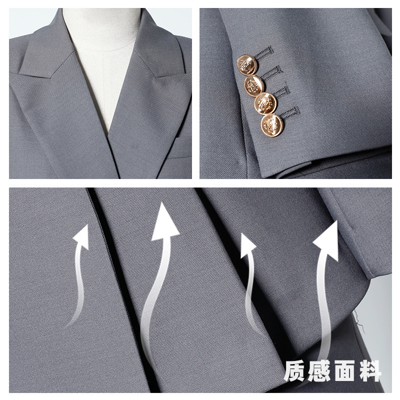 女性用スーツ 2025 新しいハイエンドグレースーツプロパティホテルマネージャー作業服ハイエンドプロフェッショナルウェア|undefined