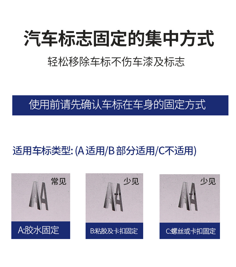 Car logo removal tool peeling off logo displacement icon car color change film removal Mark tool
