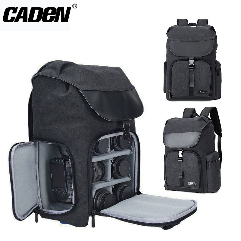 Сумка CADeN для покупок, сумка для камеры, вместительный рюкзак на плечо