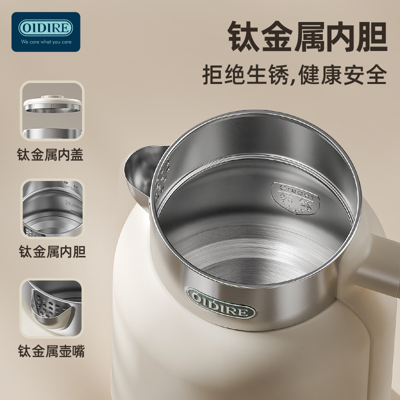 Alemania OIDIRE hervidor eléctrico hogar 304 acero inoxidable automático temperatura constante agua hervida aislamiento hervidor inteligente
