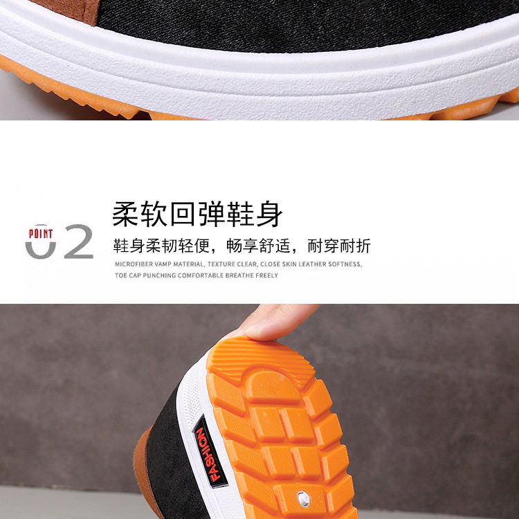 Giày lười nam vải bạt thoáng khí kiểu mới, đế thấp 1-3 cm, đi bộ êm chân — 268-màu thẻ, 268-màu xanh lam, 268-màu đen, 268-xám chi tiết 6