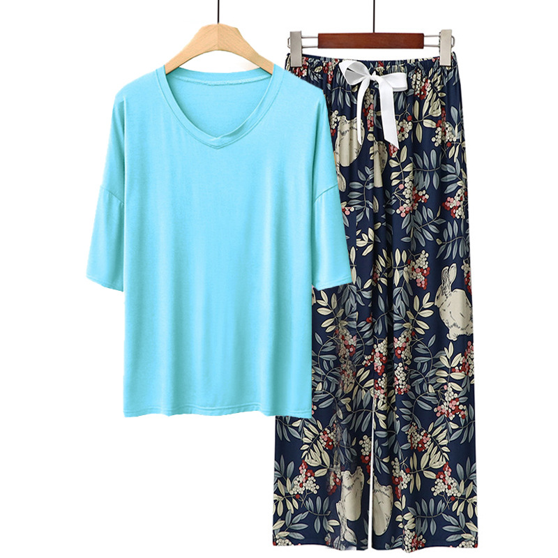 아쿠아 블루 + 등나무 토끼