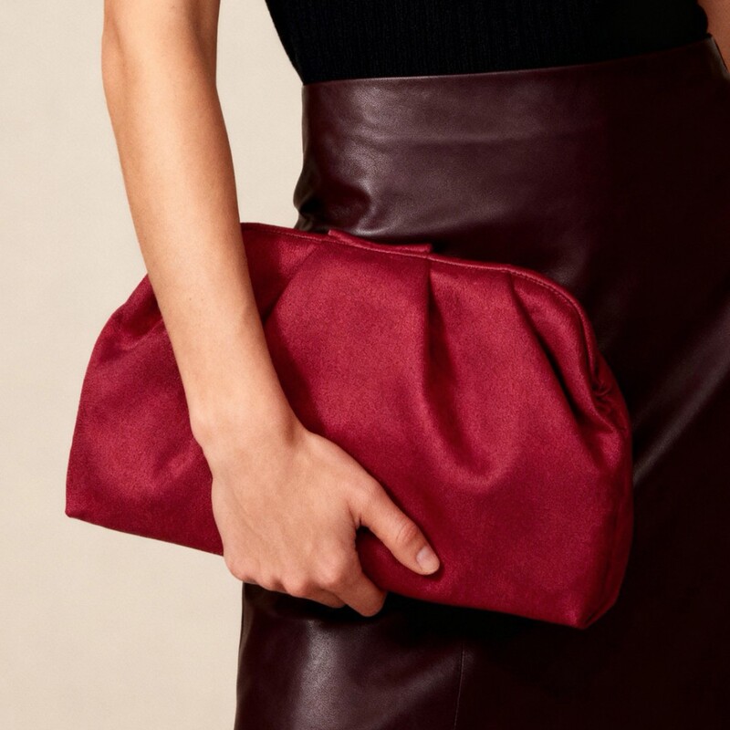 2026 Summer New Suede Clutch Bag Evening Bag Women's Bag Cosmetic Bag European and American Fashion Niche Wedding Bag Cross-Border