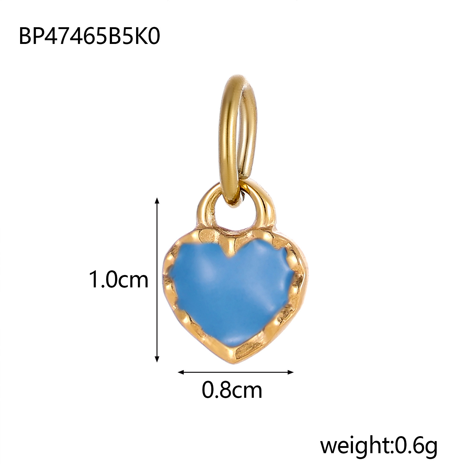 2g Weight Pendant Jewelry Making Type 8*10mm Jewelry Making Size DIY Jewelry Accessories Classification 1 Piece Quantity Titanium Steel Material Heart Shape Pattern Plating Design Simple Style Style 1 Piece 8*10mm Titanium Steel Heart Shape Pendant 25