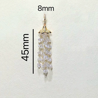 Zərgərlik ara hissələri Crystal DIY Accessories Heavy Tassel - gold-f14