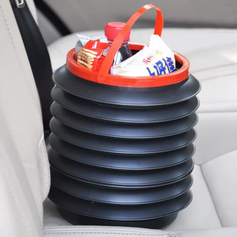 Universal bucket, garbage can for car, plastic creative storage system for picnic