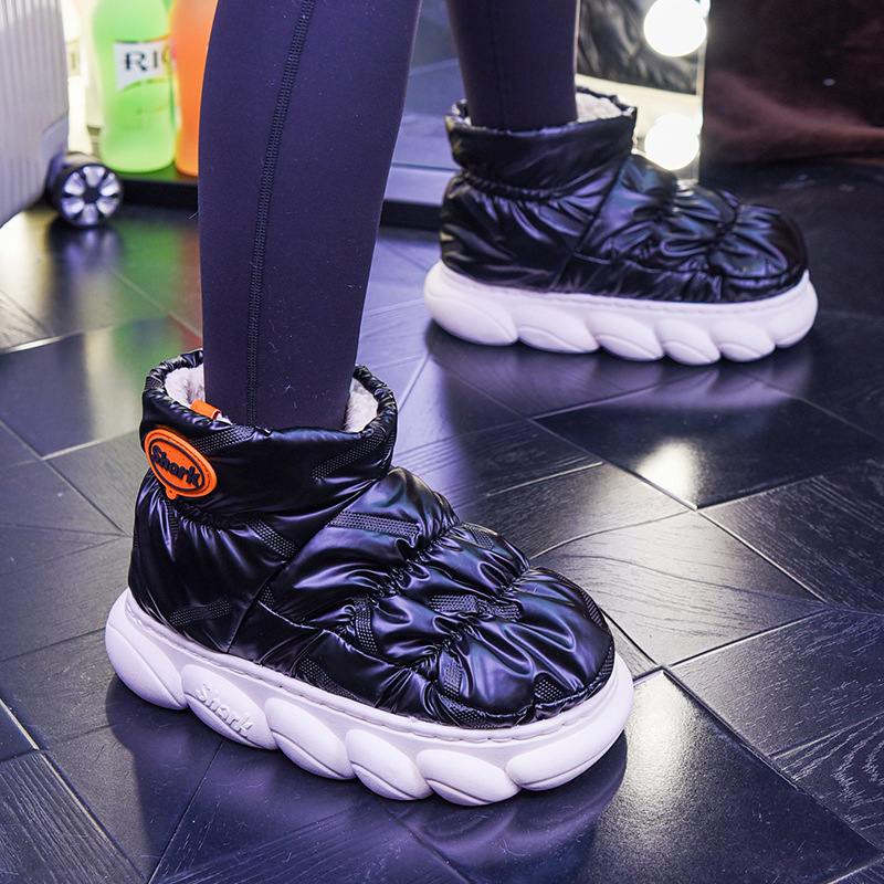 Pantofole da donna in velluto slip-on a punta chiusa autunno all'aperto per interni comode e traspiranti lavabili in lavatrice_voghion.com