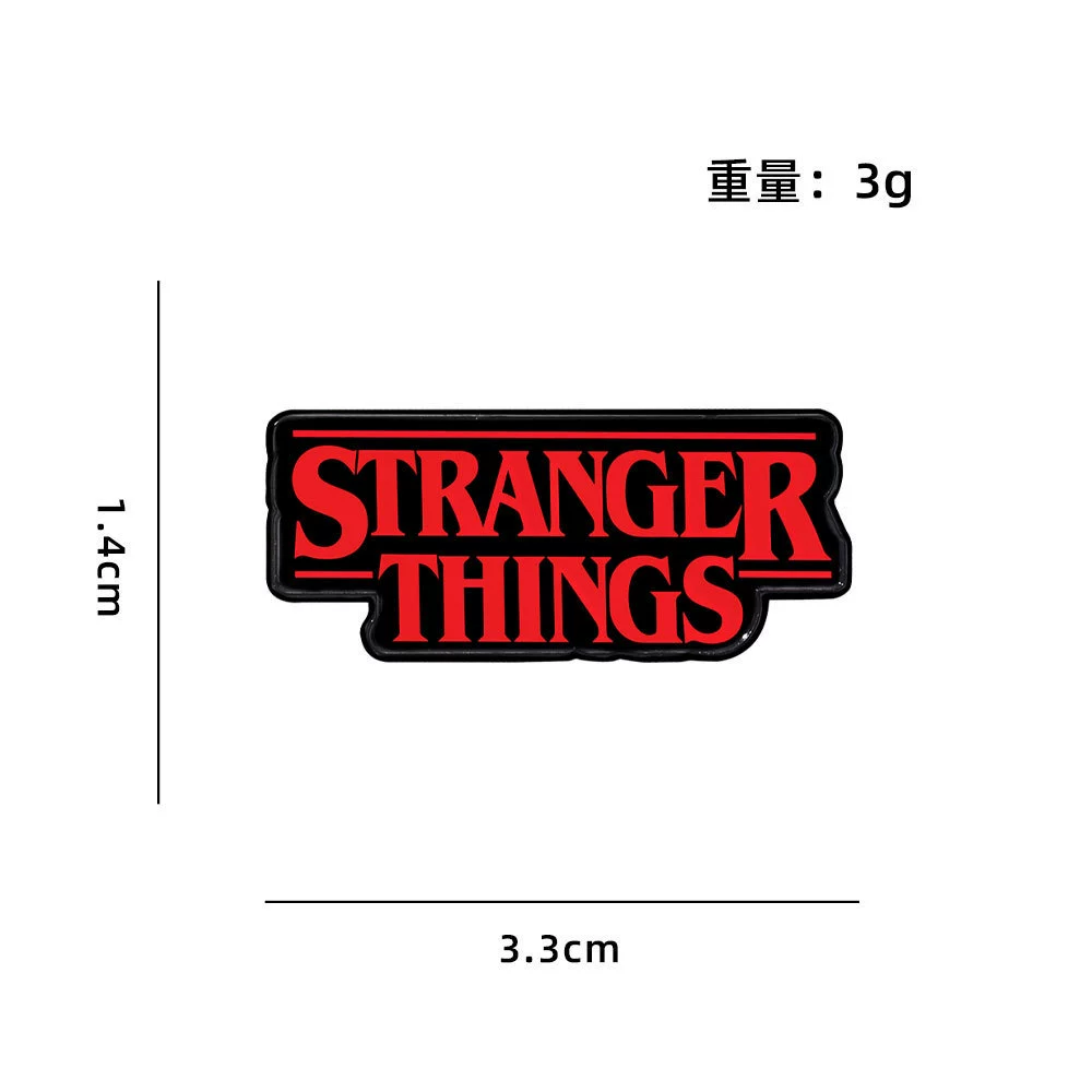 Креативный персонаж Stranger Things мультяшная металлическая нашивка, брошь Stranger Things украшение