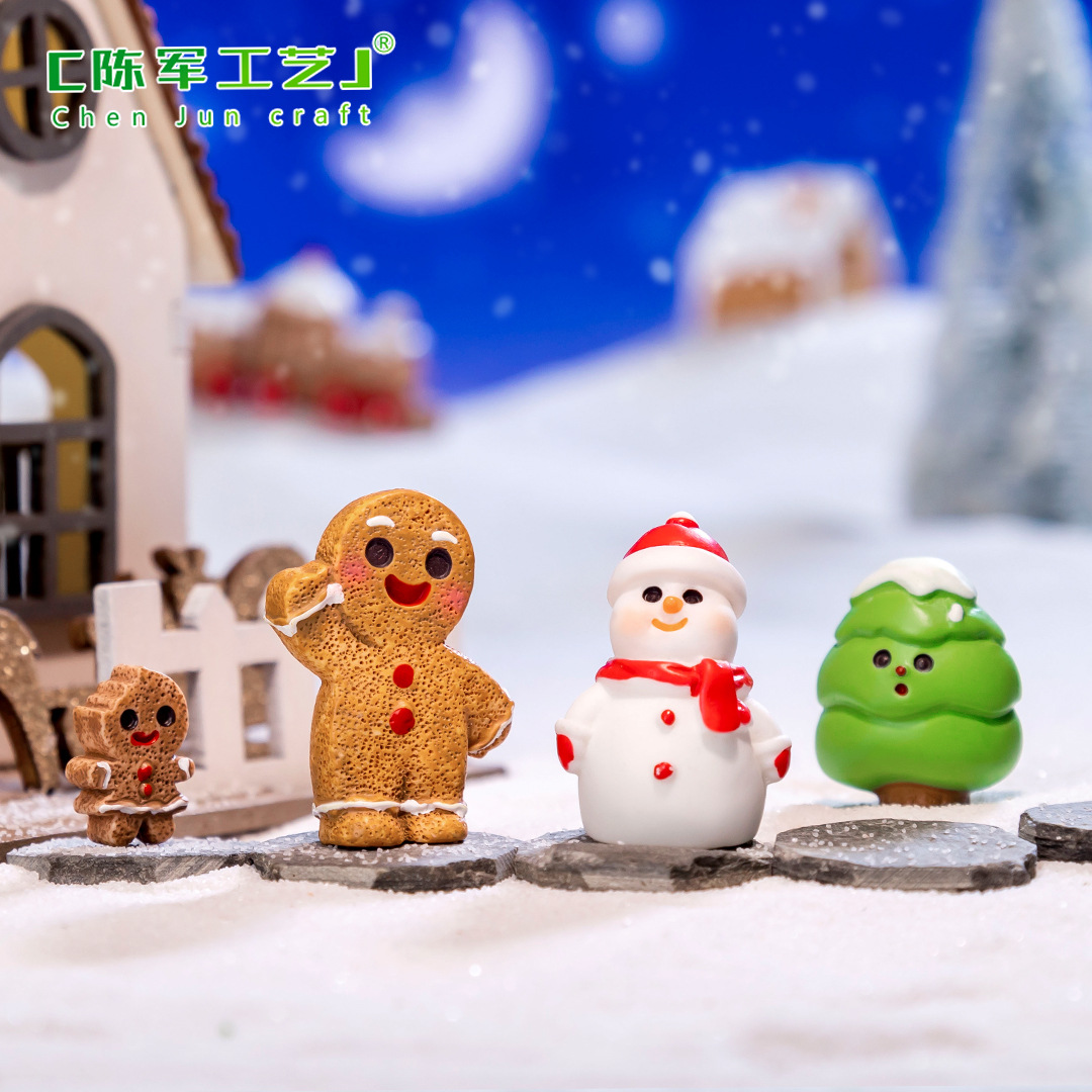国境を越えたソースの微景観創意姜パイ人雪だるま雪屋クリスマス造景DIY装飾品アクセサリー小物