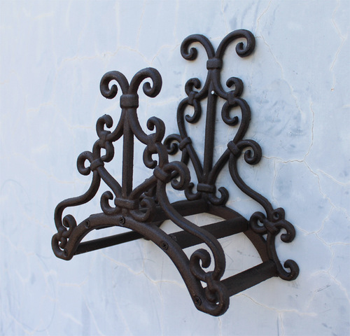 Classic European retro cast iron bird garden water pipe rack gardening rack courtyard home wall decoration
