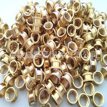 滚花铜螺母注塑铜螺母预埋铜螺母铜套镶嵌件螺母M2M2.5M3M4M5M6M8