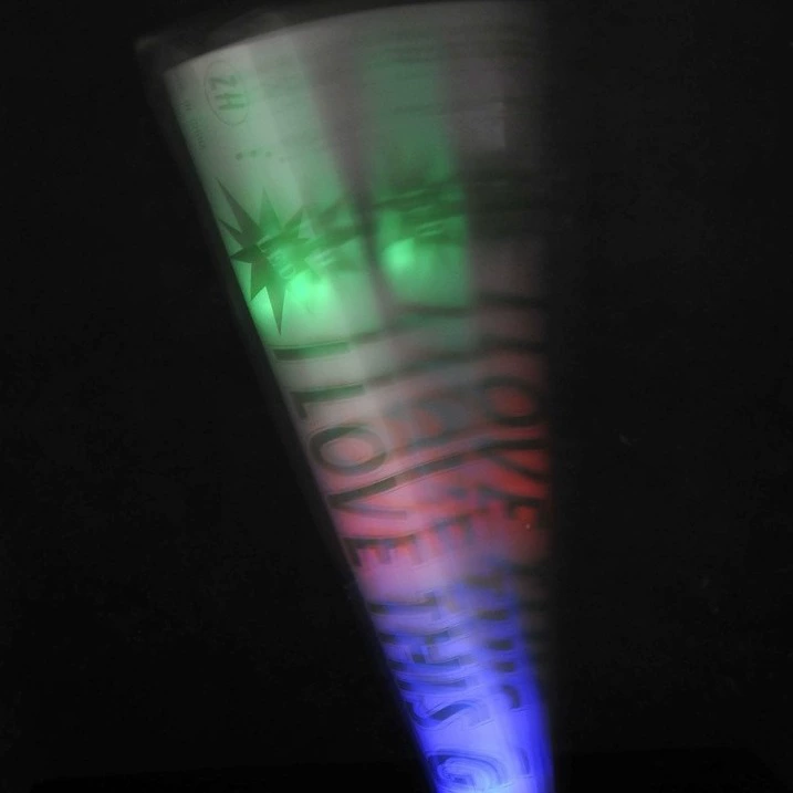 Sponge colorful flashing light stick from foam, 40 cm