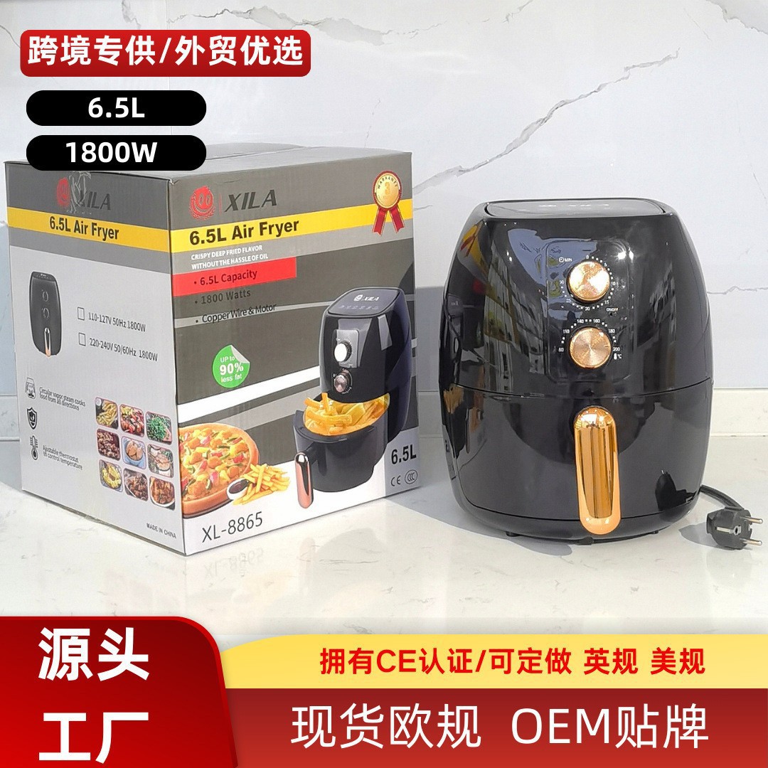 6 Foreign Trade Air Fryer Large Capacity Multifunctional Electric Fryer European Standard Smart Air Fryer