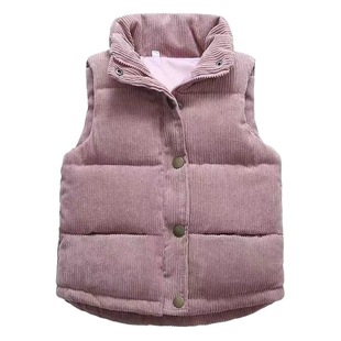 2024 New Children's Cartoon Printed Cotton Vest for Boys and Girls Fashionable Foreign Style Cute Vest