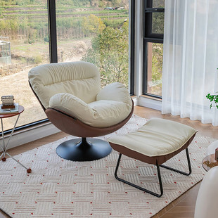 Italian Single Sofa Swivel Chair Counter Reception Leisure Chair Living Room Balcony Lazy Sofa Adult Leisure Chair