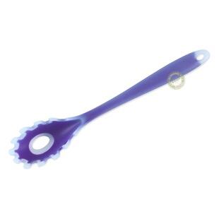 in stock Silicone Lo Noodles Spoon Spaghetti Fork Silicone Integrated Hot Pot Colander Non-Stick Pan Noodles Grab Spoon